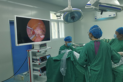 【Gynecological Laparoscopy】Conservative surgery for tubal pregnancy